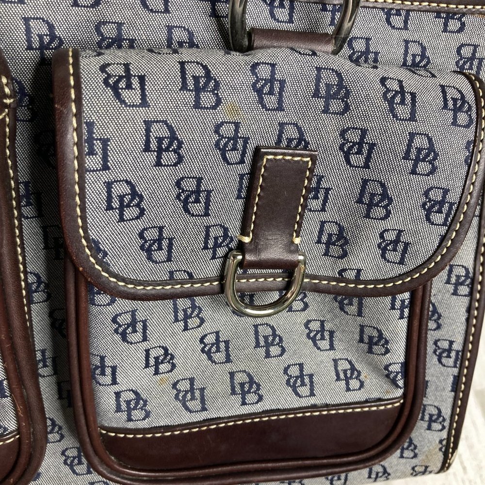 Dooney And Bourke Womens Gray Signature Jacquard Tote - Picture 10 of 13
